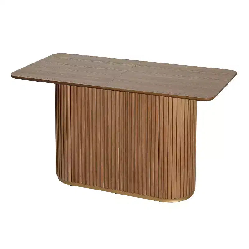 Table de comptoir sur pied en bois de style Mid-Century Modern
