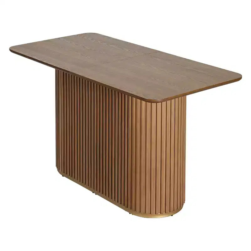 Table de comptoir sur pied en bois de style Mid-Century Modern
