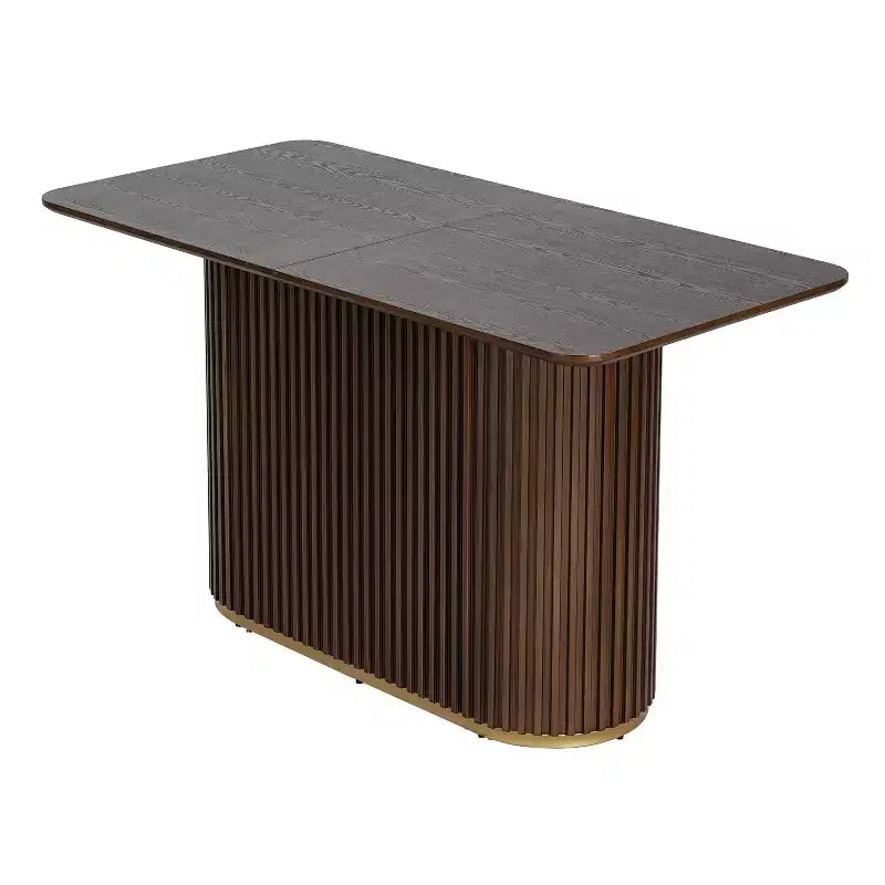 Table de comptoir sur pied en bois de style Mid-Century Modern