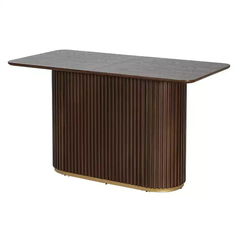 Table de comptoir sur pied en bois de style Mid-Century Modern