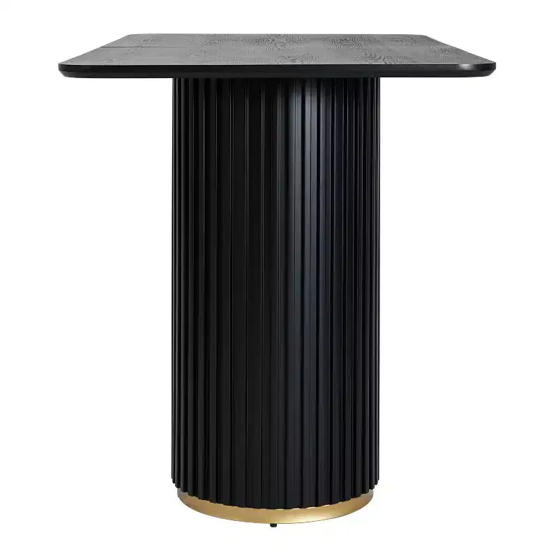 Table de comptoir sur pied en bois de style Mid-Century Modern