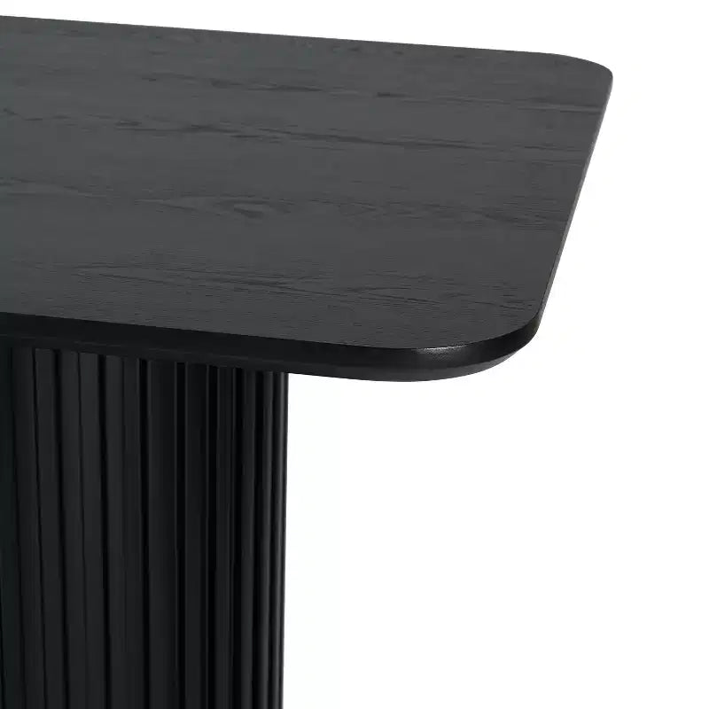 Table de comptoir sur pied en bois de style Mid-Century Modern