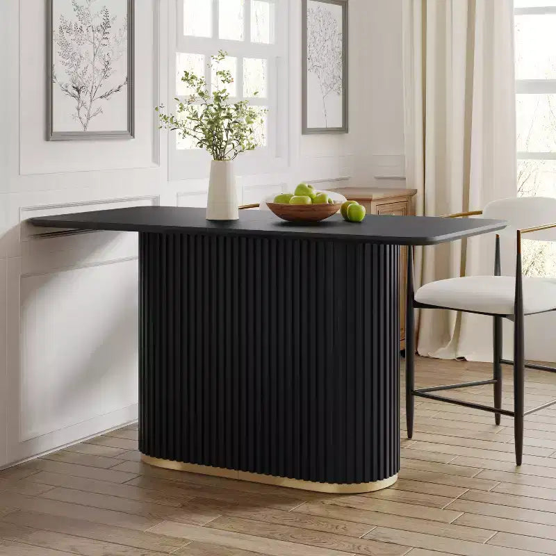 Christopher Knight Home Cassian 63 Mid-Century Modern Wooden Pedestal Counter Table