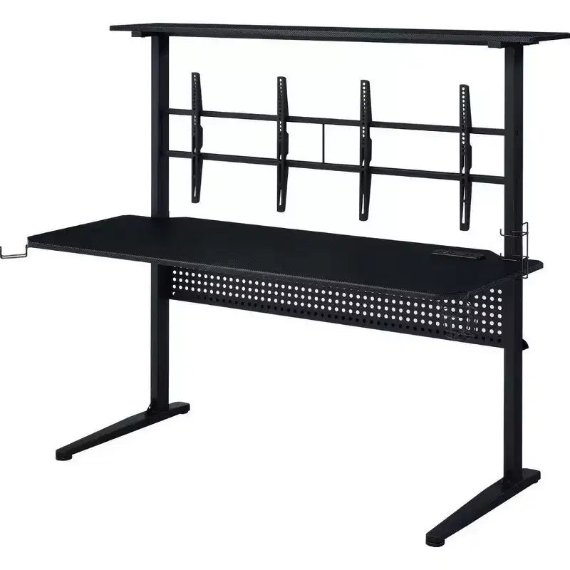 Table de jeu avec port USB, noir