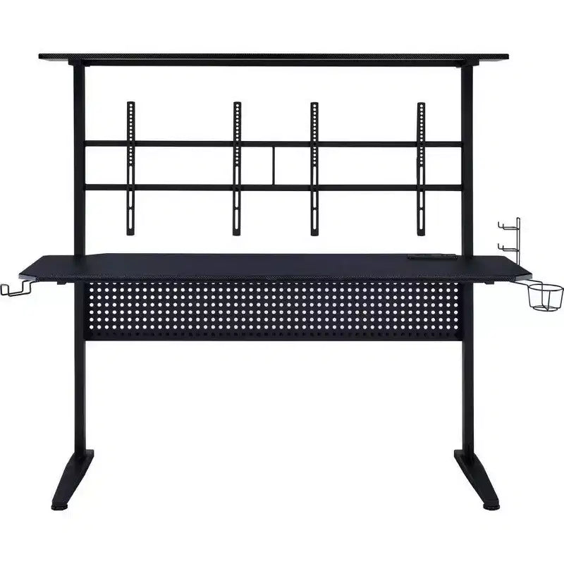 Table de jeu avec port USB, noir