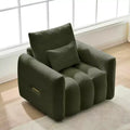 Canapé en tissu Teddy, Fauteuil de salon moderne capitonné