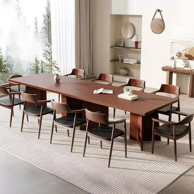 Table à manger pour 6-8 personnes, 160 cm, table de cuisine moderne et longue avec grand plateau
