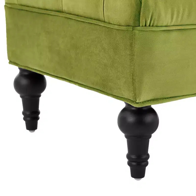 Banc de chambre tapissé en velours, banc de bout de lit capitonné avec 2 oreillers