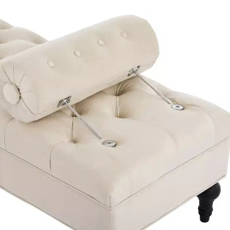 Banc de chambre tapissé en velours, banc de bout de lit capitonné avec 2 oreillers