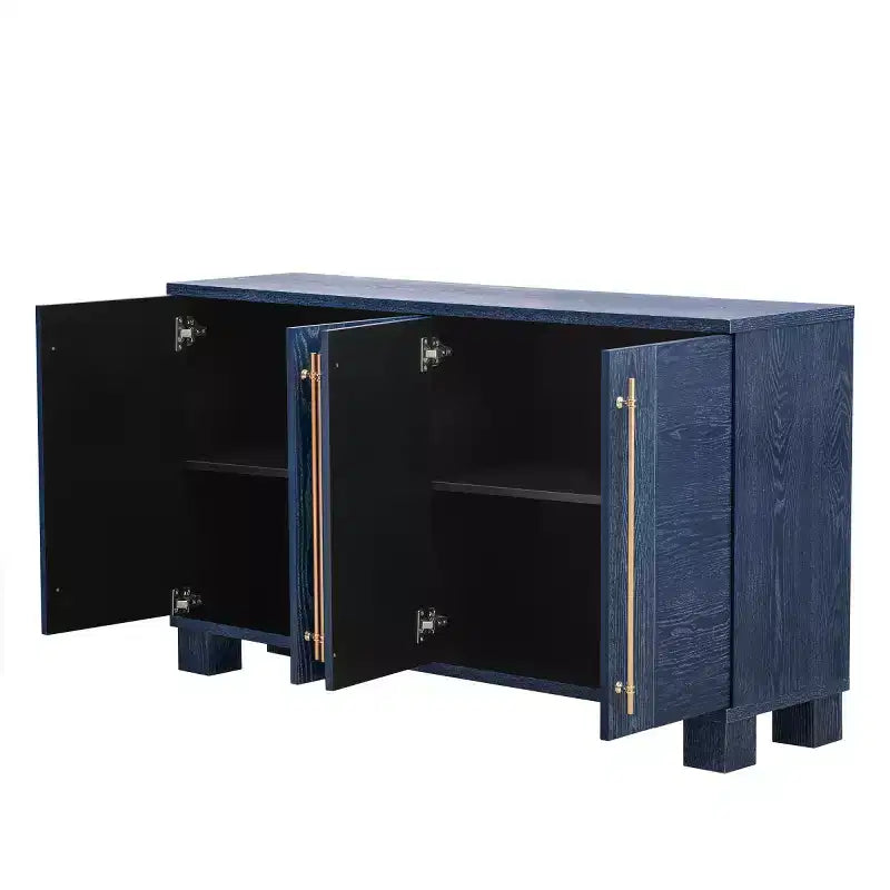Bahut de salle à manger moderne avec rangement, Credenza à 4 portes