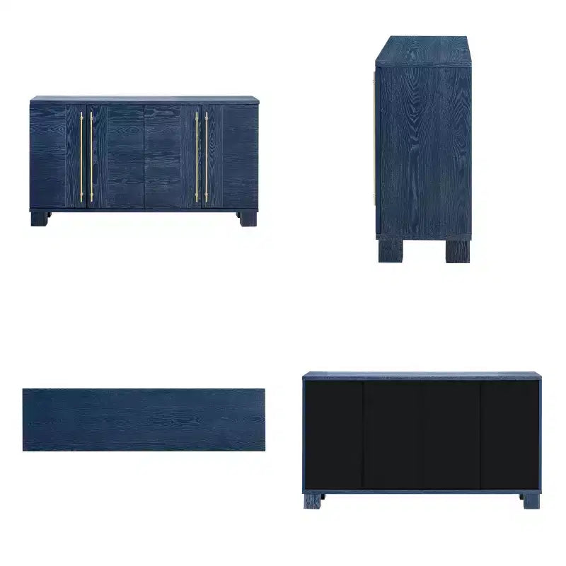 Bahut de salle à manger moderne avec rangement, Credenza à 4 portes