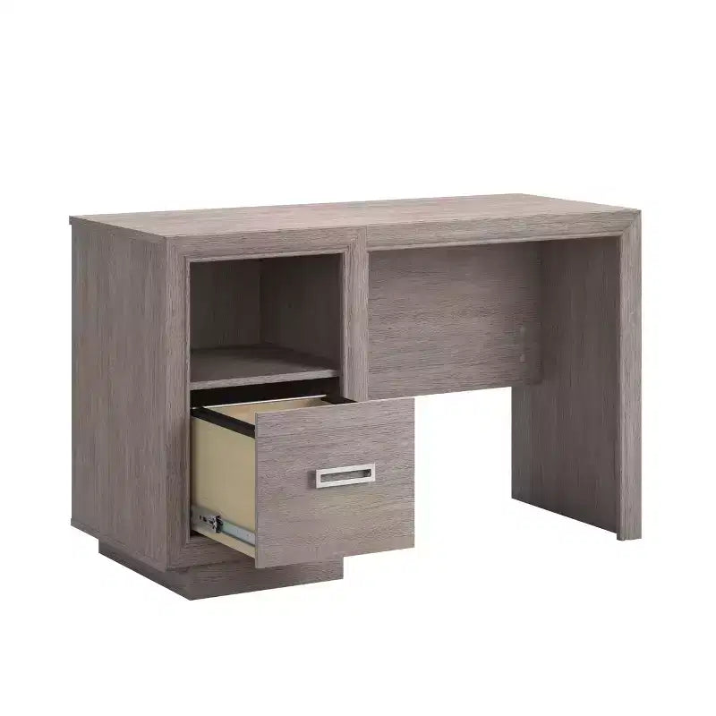 Bureau moderne avec tiroir de classement et étagère ouverte