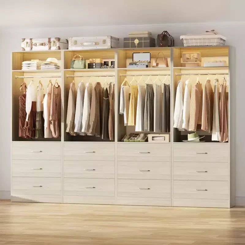 Système de rangement autoportant de 24 po avec 3 tiroirs en bois