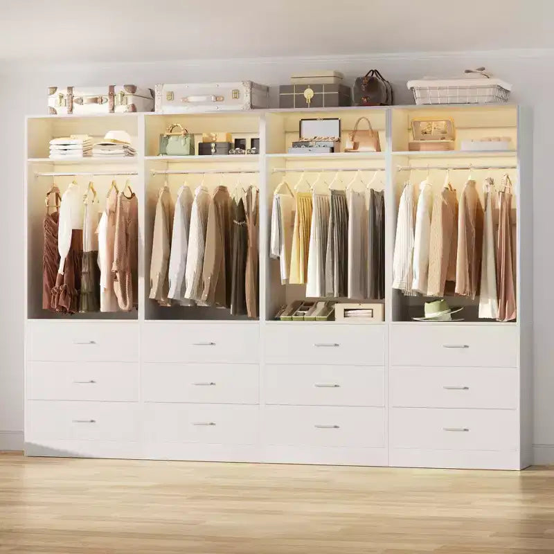 Système de rangement autoportant de 24 po avec 3 tiroirs en bois