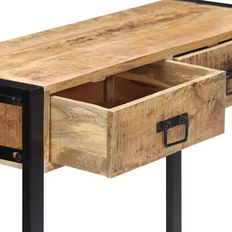 Table console 35,4x11,8x29,5 cm en bois de manguier massif