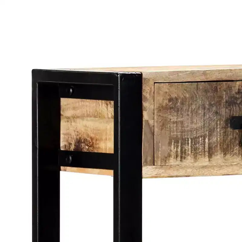 Table console 35,4x11,8x29,5 cm en bois de manguier massif