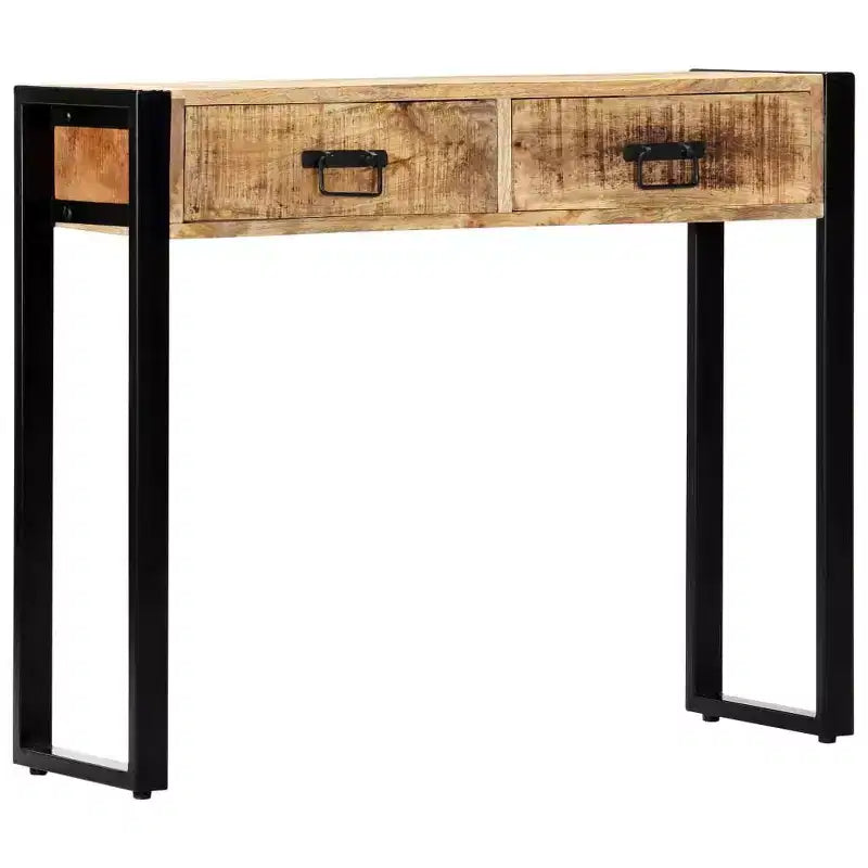 Table console 35,4x11,8x29,5 cm en bois de manguier massif