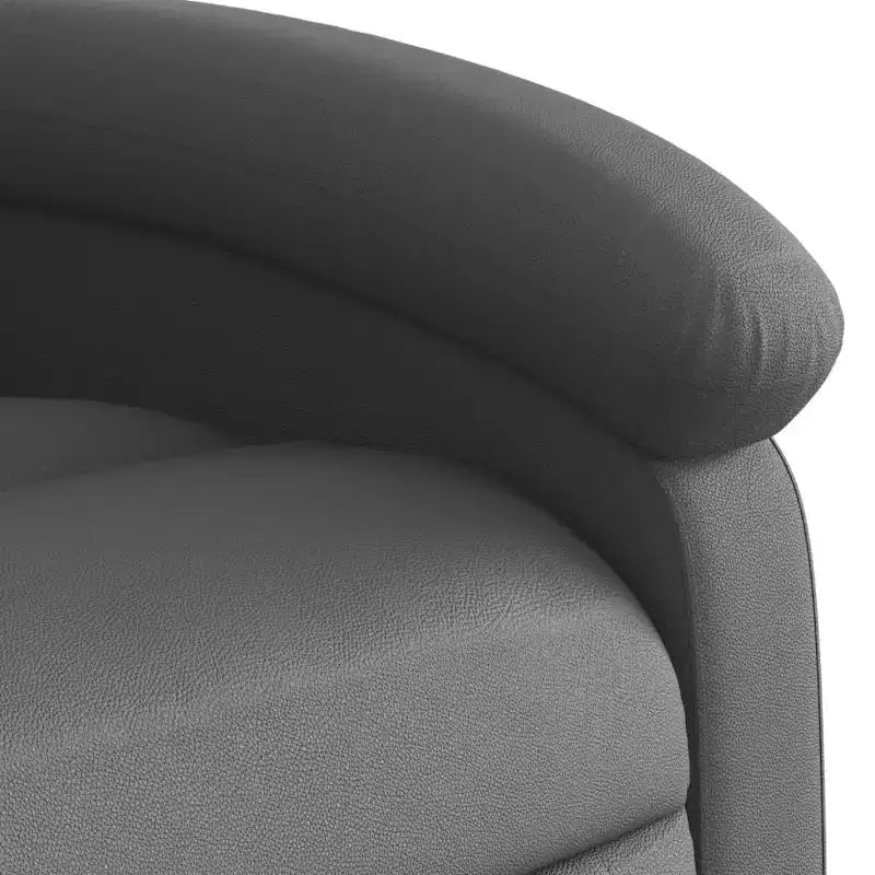 Fauteuil relax en cuir véritable avec dossier haut