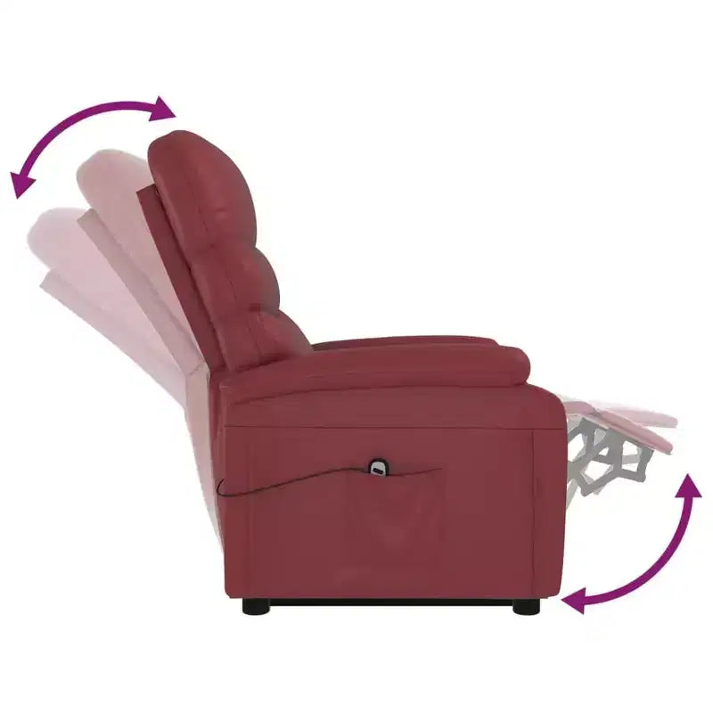 Fauteuil relax électrique inclinable pour Home Cinéma en similicuir