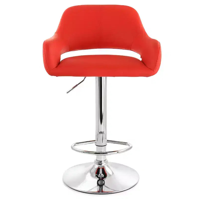 Tabouret de bar réglable en similicuir