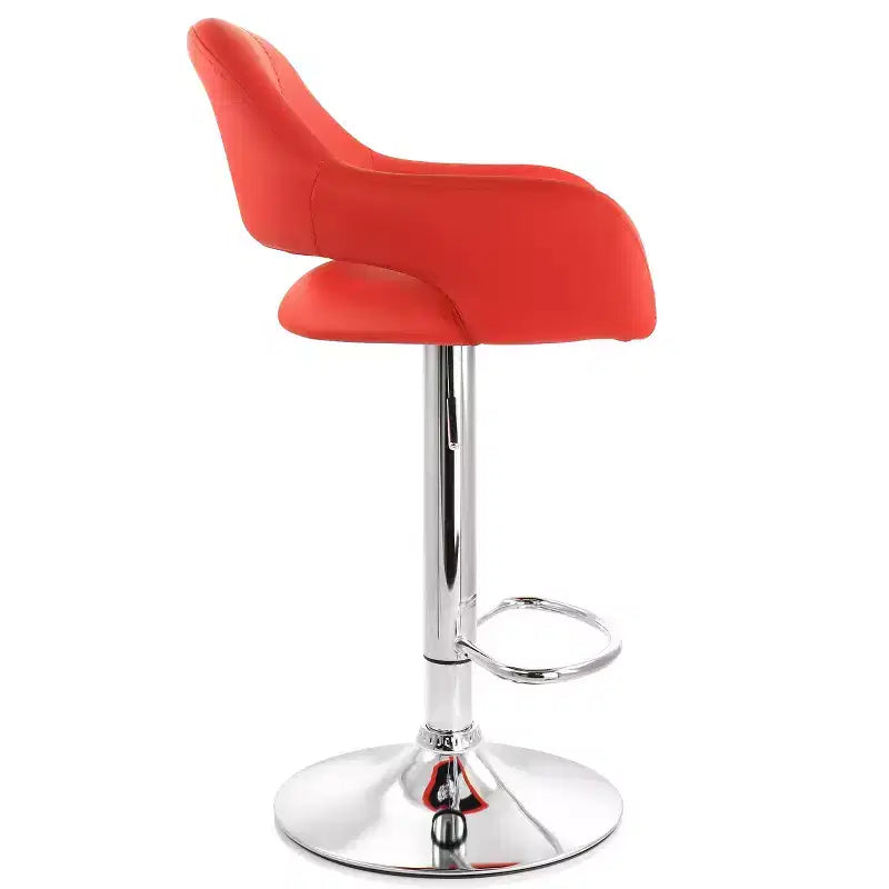 Tabouret de bar réglable en similicuir