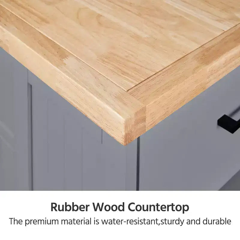 Îlot de cuisine en bois Meuble de rangement moderne avec tiroir