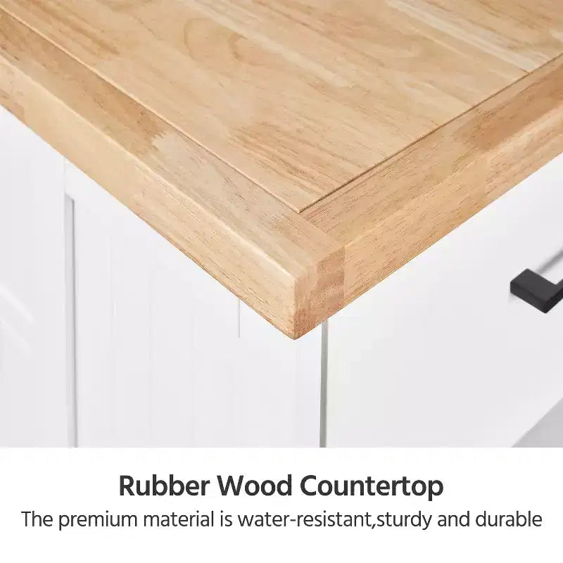 Îlot de cuisine en bois Meuble de rangement moderne avec tiroir
