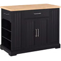Yaheetech 36 H Wooden Kitchen Island Modern Storage Cabinet with Drawer