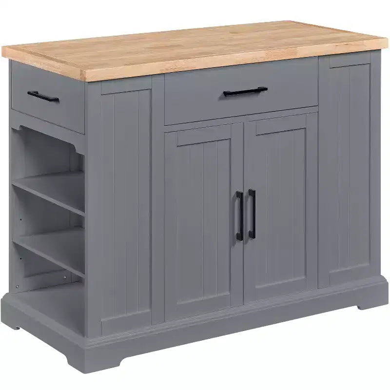 Îlot de cuisine en bois Meuble de rangement moderne avec tiroir